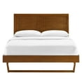 thumbnail image 6 of Modway Marlee Twin Wood Platform Bed with Angular Frame in Walnut, 6 of 11