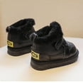thumbnail image 2 of Eltusu Girls Snow Boots, No Slip Windproof Thermal Soft Sole Walking Shoes Black Size 1 T, 2 of 6