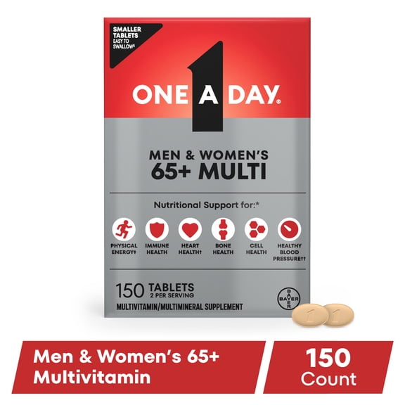 One A Day Proactive 65 Multivitamin Tablets for Men and Women, 150ct