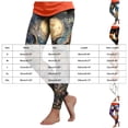thumbnail image 4 of COMVALUE Women's Halloween Pumpkin Skulls Printed Ankle Elastic Tights Legging Halloween Yellow Size M, 4 of 8