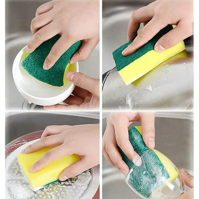  Scrunge Sponge Dish Wand/Scrub Brush : Home & Kitchen