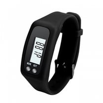 GJX Digital LCD Pedometer Run Step Walking Distance Calorie Counter Bracelet