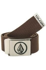 Volcom Circle Stone Web Belt Brown 