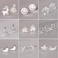 thumbnail image 2 of S925 Pendientes lindos de moda coreana de plata para niñas, 2 of 4