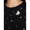 thumbnail image 4 of Way to Celebrate Women's Hacci Knit Short Sleeve Sleep Top, Sizes XS to 3X, 4 of 5