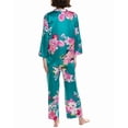 thumbnail image 2 of N Natori womens  2pc Empress Satin Pajama Set, l, Green, 2 of 3