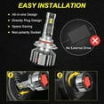 thumbnail image 5 of LED Headlight Bulbs High & Low Beam Kit 6000K for 2006-2015 Lexus IS350, 5 of 12
