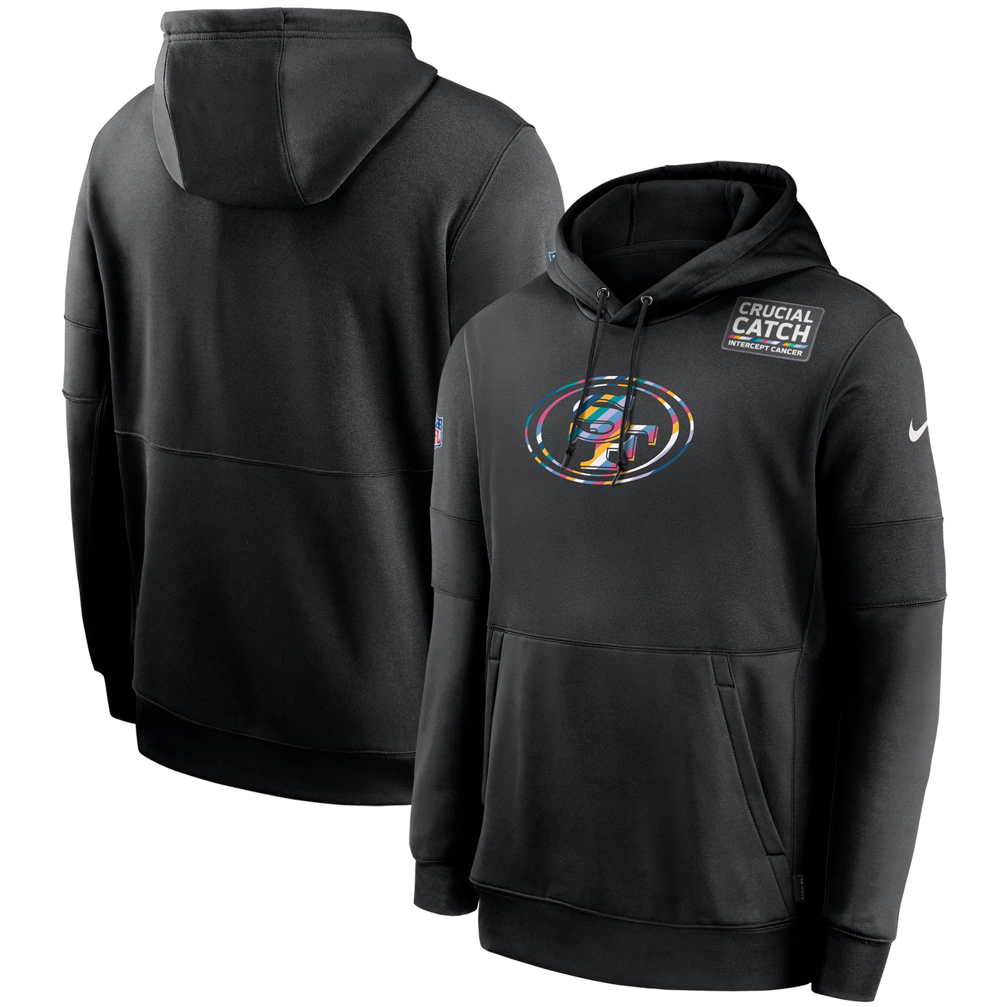 49ers white sideline hoodie