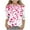 QRN16-Hot Pink, variant on Meichang Girls Valentine's Day Shirts Heart Print Tops 3/4 Sleeve Crew Neck Romantic Tees Cute Tie Dye Print T-Shirts