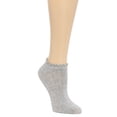 thumbnail image 2 of No Boundaries Women's Ankle Socks with Lettuce-Edge Trim, 1 Pack, Size 4-10, 2 of 2