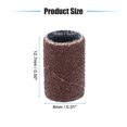 thumbnail image 2 of 100 Pieces 120 Grit Sanding Bands Set with Free Box, Drum Sander Sanding Sleeves for Nail Sanding Tools Brown, 2 of 7