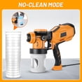 thumbnail image 6 of SPBTAR 1000W Paint Sprayer, Electric HVLP Spray Paint Gun with 1500ML Cup & 10 Disposable Cups, 3 Brass Nozzles & Spray Patterns for Furniture, Fence, Wall & DIY Painting, 6 of 11