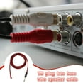 thumbnail image 4 of Cable de conector TS mono chapado en oro Uxcell, 6.6 pies (2 metros) de conector TS mono a extremo abierto de cable pelado para altavoz, guitarra, escáner, equipo de audio, 4 of 6