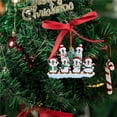 thumbnail image 3 of Cateissary Adorno de árbol de Navidad personalizado pingüino familia adorno DIY manuscrita decoración colgantes para regalo de Navidad Kits de decoración para fiestas Numero 3, 3 of 6