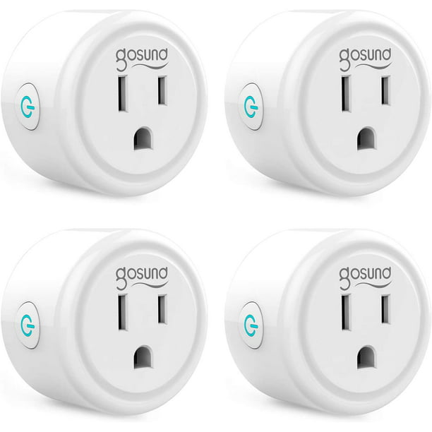 Smart Plug, Gosund Mini WiFi Outlet Works with Alexa, Google Home, Hub Required, Remote Control Your Home Appliances from Anywhere, ETL Supports 2.4GHz Network(4 Pieces) - Walmart.com