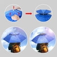 thumbnail image 6 of Fishing Umbrella Hat Hiking Beach Camping Headwear Cap Foldable Sunscreen Shade Head Umbrella, 6 of 10
