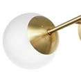 thumbnail image 7 of Globe Electric 19.5" 2-Light Frosted Glass Matte Brass Indoor Wall Sconce, 7 of 7
