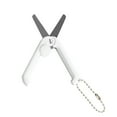 thumbnail image 2 of Toolix Clearance! 1 Pack Mini Folding Scissors With Key Chain Mini Telescopic Small Foldable Scissors Portable Pocket Travel Scissors Retractable Kids Shears Sharp For Cutting Scrapbooking Crafting,B, 2 of 9