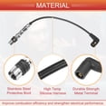 thumbnail image 4 of Cables de bobina de bujía de automóvil Unique Bargains de 7 mm para VW Beetle Golf Jetta No.06A905409F/06A905409L - Paquete de 4, 4 of 7