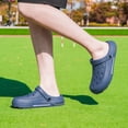 thumbnail image 2 of BNRSHOE Mens Clogs Slip-on Garden Shoes Comfortable Sandals Lightweight Slippers Beach Shoes Dark Blue, 2 of 7