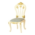 thumbnail image 3 of Silla de casa de muñecas escala 1:12, silla de comedor en miniatura artificial, accesorios de decoración para juegos de simulación Azul claro, 3 of 9