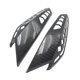 thumbnail image 1 of 2 cubiertas protectoras para intermitentes de motocicleta, piezas profesionales y resistentes. Rayas grises, 1 of 9