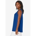 thumbnail image 2 of Jessica London Women's Plus Size Stretch Knit Sleeveless Swing Tunic, 2 of 5