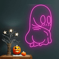 thumbnail image 3 of Glowneon Sexy Ghost Neon Signs, Halloween Long-lasting Wall Decor, 3 of 4