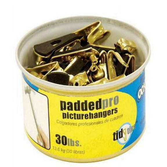 OOK Ook Brass-Plated Padded Picture Hanger 30 lb 15 pk