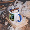 thumbnail image 5 of Hickory Horned Devil Caterpillar, Insect - Na02 Dno0211 - David Northcott, 11oz Two-Tone Blue Mug, 5 of 7