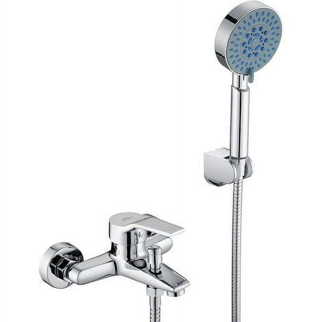 Mezclador de bañera Auralum con kit mezclador de ducha de mano Grifo de bañera en cascada Mezclador de bañera Mezclador de baño de una sola palanca para baño/ducha