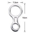 thumbnail image 5 of Eighth Abseil Device Climbing 8 Descender, Sagging Rappel Rock Climbing Descending Belaying Equipment Rappel Device For Outdoor Recreation, Strong Safe Durable, 5 of 5