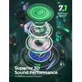 thumbnail image 6 of Seneo EG10 Gaming Headset, Surround Sound Headset with Microphone, Noise Cancelling,LED,Soft Earmuffs Headphone Fancy Switchable Led for PS4,PS5, PC, Xbox One,Switch Green, 6 of 7
