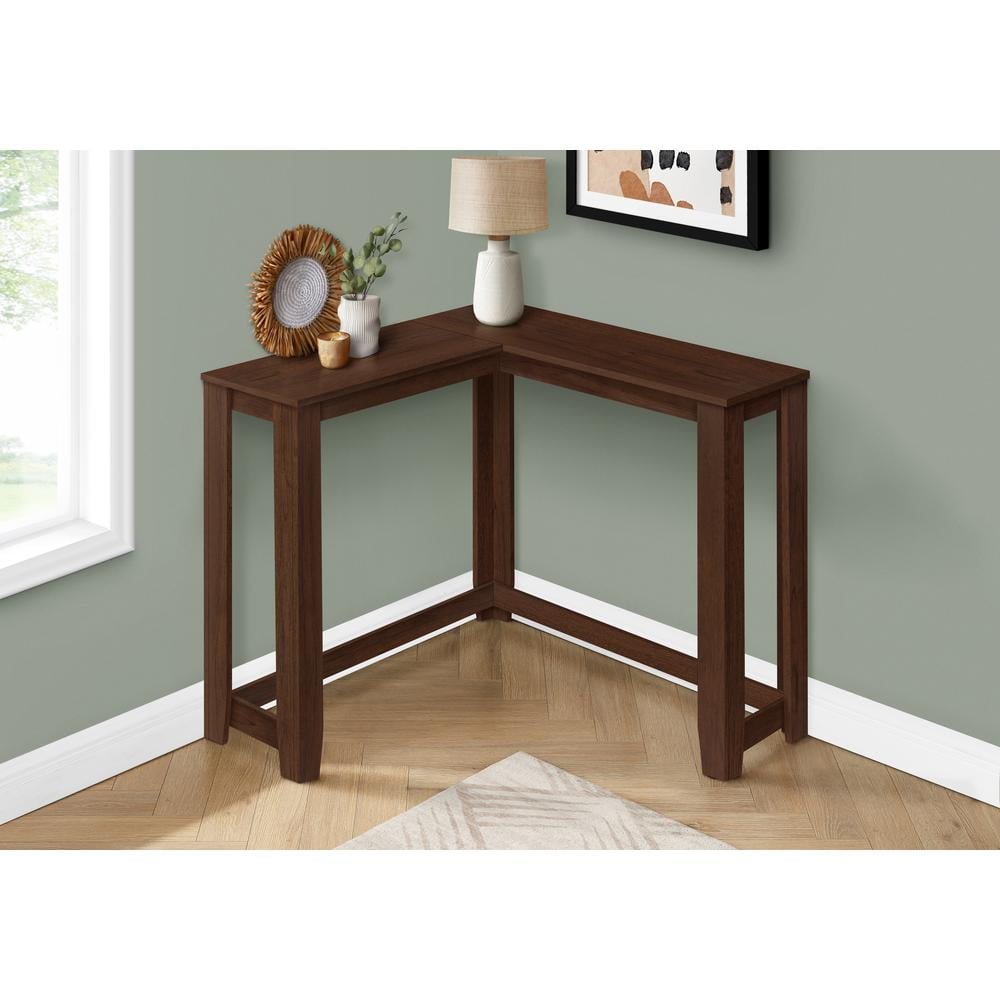 Monarch Specialties Accent Table, Console, Entryway, Narrow, Corner, Bedroom, Brown Laminate