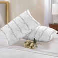 thumbnail image 2 of Lumbar Pillow Covers 20x12 Inch Set of 2, Grey Tree Waterproof Outdoor Pillow Covers, Botanical Vintage Birds Branch Decorative Cushion Pillowcases for Couch, Sofa, Bed, Garden, Patio, 2 of 9
