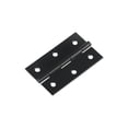 thumbnail image 4 of 20 bisagras pequeñas para puerta de acero inoxidable, bisagras plegables a tope, muebles para el hogar, bisagras para puerta de gabinete de piano con tornillos de acero inoxidable (negro, 2 pulgadas), 4 of 5