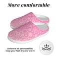 thumbnail image 6 of Xecao Breast CancerN Ribbons Awareness Print Cotton Slippers Fuzzy Warm Cozy Slippers Non Slip House Slippers For Indoor Outdoor Cotton Slippers House Slippers-46/47, 6 of 7