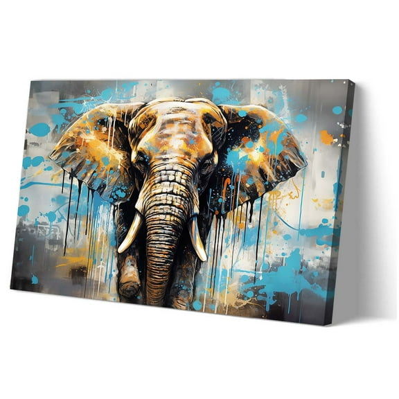 Elephant Wall Art Home Decorations for Living Room Wall Posters for Bedroom Picture Printing Canvas Artwork Painting Hanging Poster Landscape