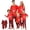 Family PJS (A), variant on Christmas Family Matching Pajamas Set, Vibrant Santa Print Long Sleeve Top & Pants Sleepwear & Loungewear, Eye-Catching for Xmas Photos, Matching Family Pajama Sets