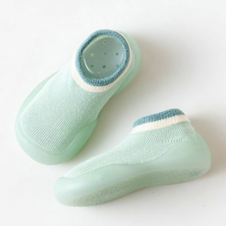 

Baby Boy Sock Shoes Anti Walking Shoes Breathable Warm Soft Sole Rubber Cotton Toddler Shoes Baby Girl Shoes for Boys 12-18 Months