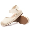 thumbnail image 2 of Ataiwee Women's Platform Wedge Heel Espadrille Sandals - Hook-and-Loop Closure with Ankle Strap, Comfortable Insole, lightweight Rubber Sole, Close-Toe Casual Summer Sandals., 2 of 6