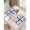 thumbnail image 5 of Nautical Navy Placemats Set of 6, Blue Lighthouse Boat Compass Ocean Placemats for Dining Table, Place Mats for Kitchen Tabletop, Waterproof Wipeable Dining Table Mats Set, 5 of 9