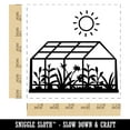 thumbnail image 2 of Glass Greenhouse with Sun and Plants Self-Inking Rubber Stamp Ink Stamper - Red Ink - Large 1-1/2 Inch, 2 of 7