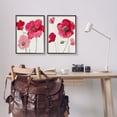 thumbnail image 2 of Stupell Bold Red Poppies Romantic Blooms Botanical & Floral Painting Black Framed Art Print Wall Art, Set of 2, 2 of 8