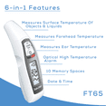 thumbnail image 4 of Beurer Multifunction Infrared Thermometer, FT65, 4 of 7