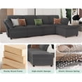 thumbnail image 5 of Merluxy Sectional Sofa- Modular Sectional Couch for Living Room, Middle Seat(Grey Bouclé), 5 of 5