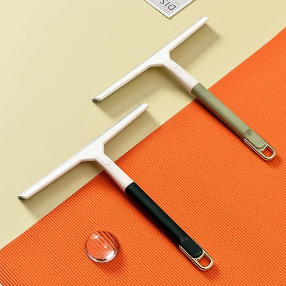 Fiudx Limpiacristales, Raspador de Espejo de Baño Ensanchado, Mango Ergonómico, Cuchilla Antirayas, Herramienta para Limpiar Cristales En Casa, Diseño No Dañino, Uso Multiusos, Fácil Agarre, Una Sola