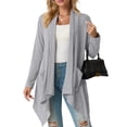 thumbnail image 2 of Cueply Womens Cardigan Long Sleeve Knit Soft Fall Open Front Duster Lightweight Coat with Pocketes, 2 of 7