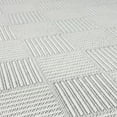 thumbnail image 5 of Luxe Weavers Geometric Non-Slip White 5x7 Washable Area Rug, Modern Carpet, 5 of 10