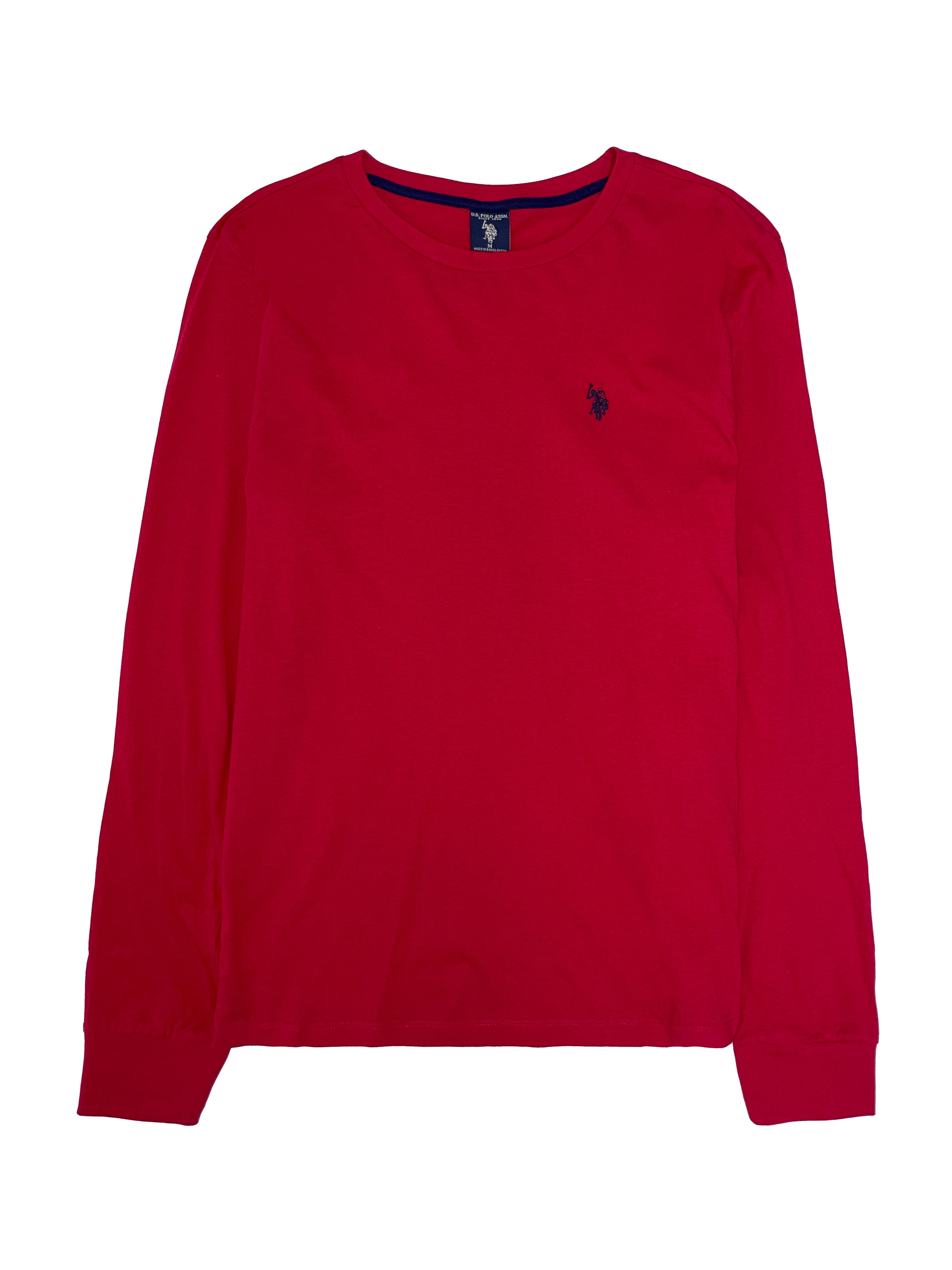 U.S. Polo Assn. Men's Cotton Crewneck Tee with Long Sleeves, Sizes XS-3XL
